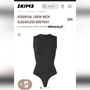SKIMS Crewneck Sleeveless Bodysuit